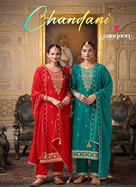 Chandani By Rangoon Silk Kurti With Bottom Dupatta Wholesale Shop In Surat

